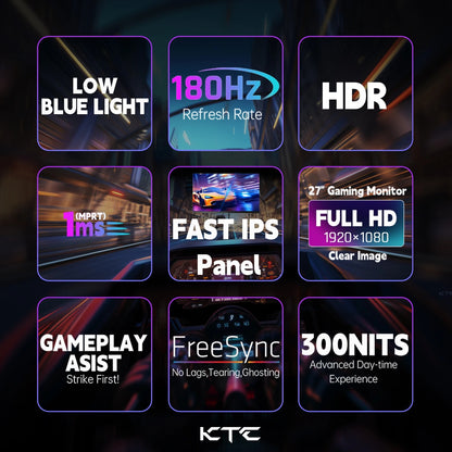 KTC Gaming Monitor 27 inch 180hz FullHD