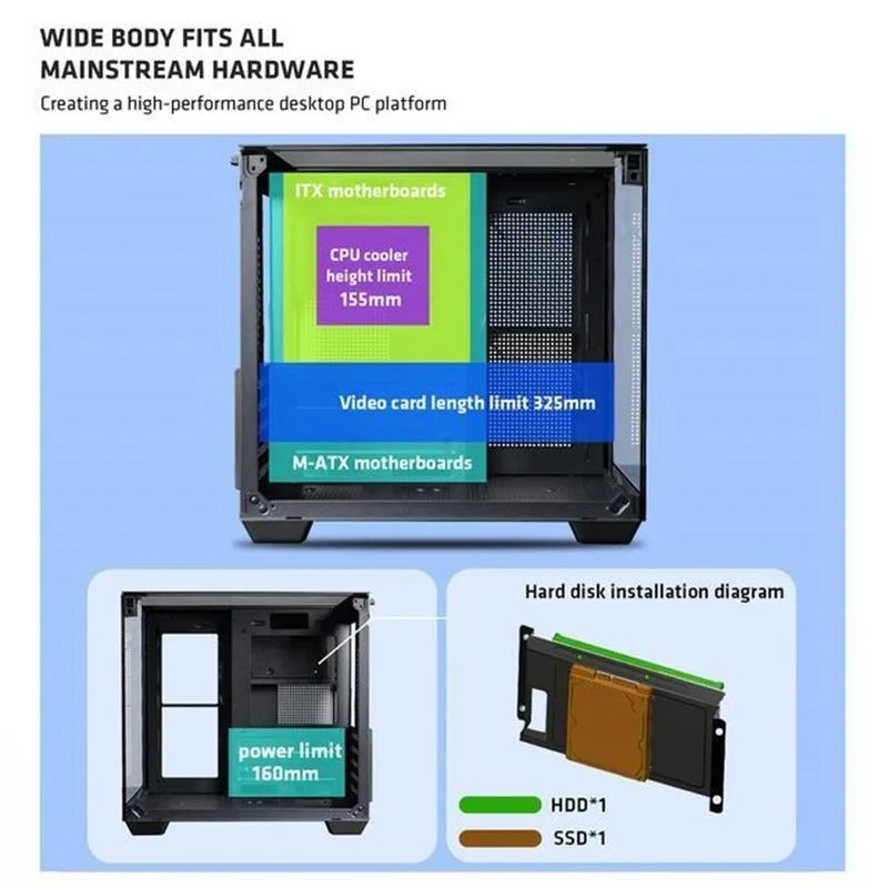 Yeah Magic Ultra-Clear Panoramic PC Case